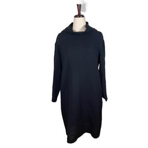 Antonelli Firenze Italy 100% Virgin Wool Cowl Neck Shift Dress   Size: 48 /US 12